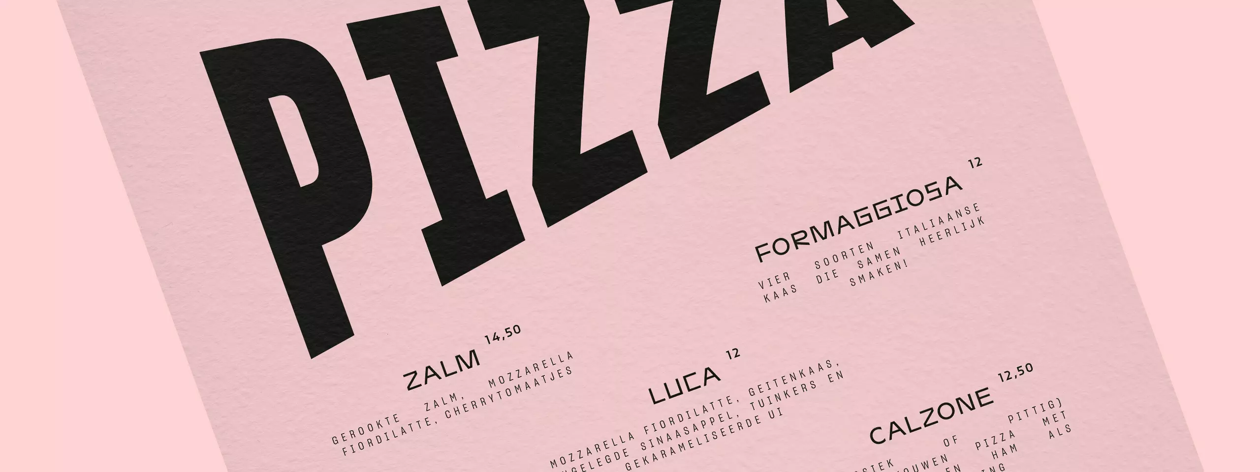 Luca menukaart closeup